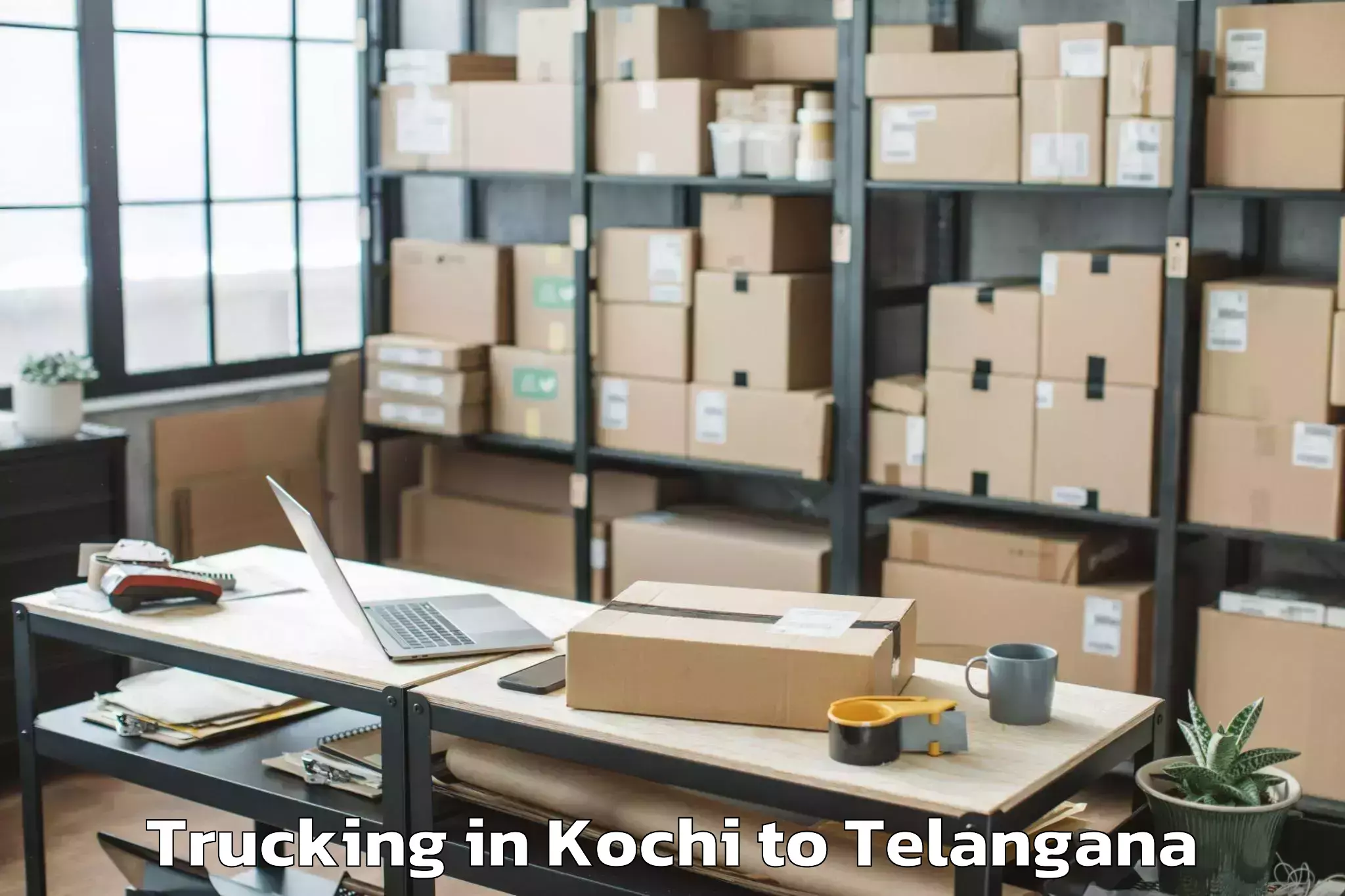 Professional Kochi to Valigonda Trucking